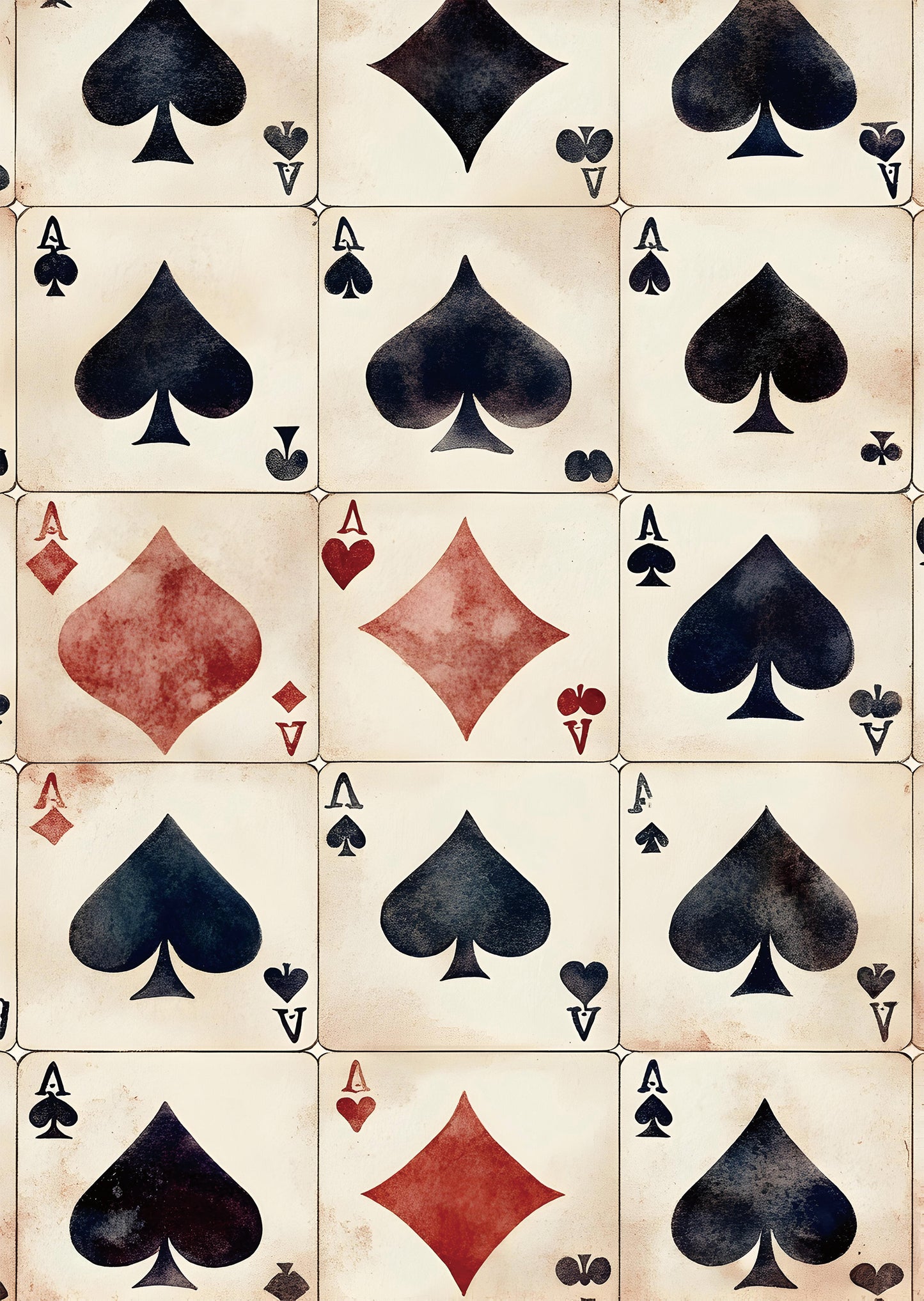 Torn Paper Scrapbooking Papers The Queen's Deck TPB-031