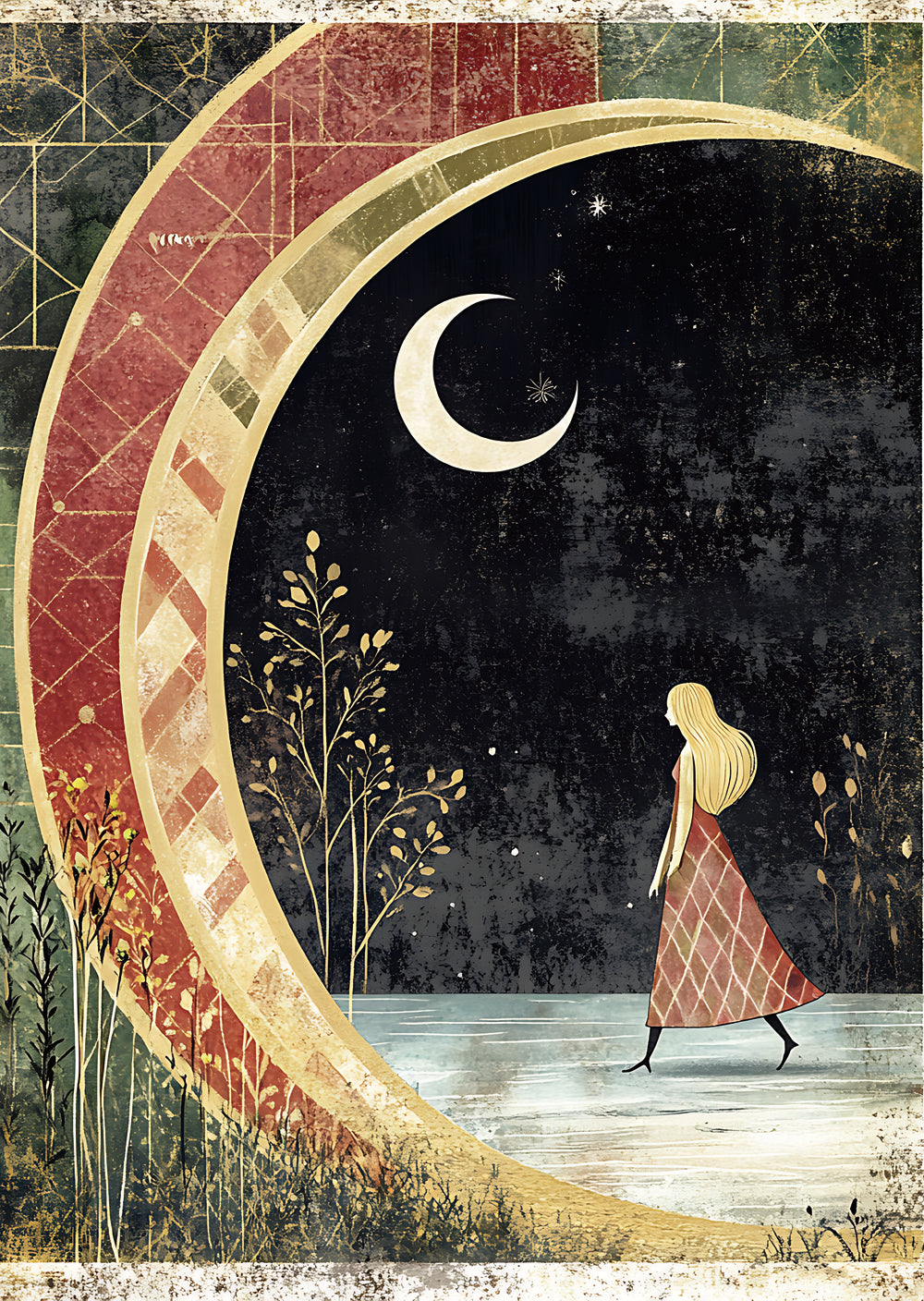 Torn Paper Scrapbooking Papers Whispers Beneath the Moon TPB-034