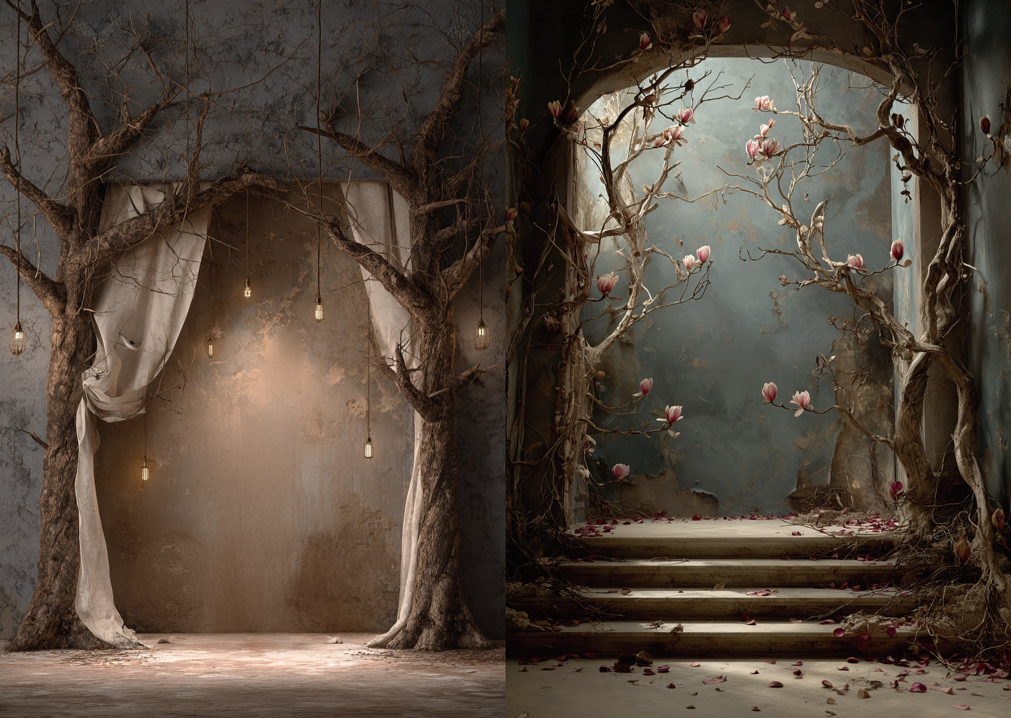 Torn Paper Scrapbooking Papers Forest of Quiet Doors TPB-007