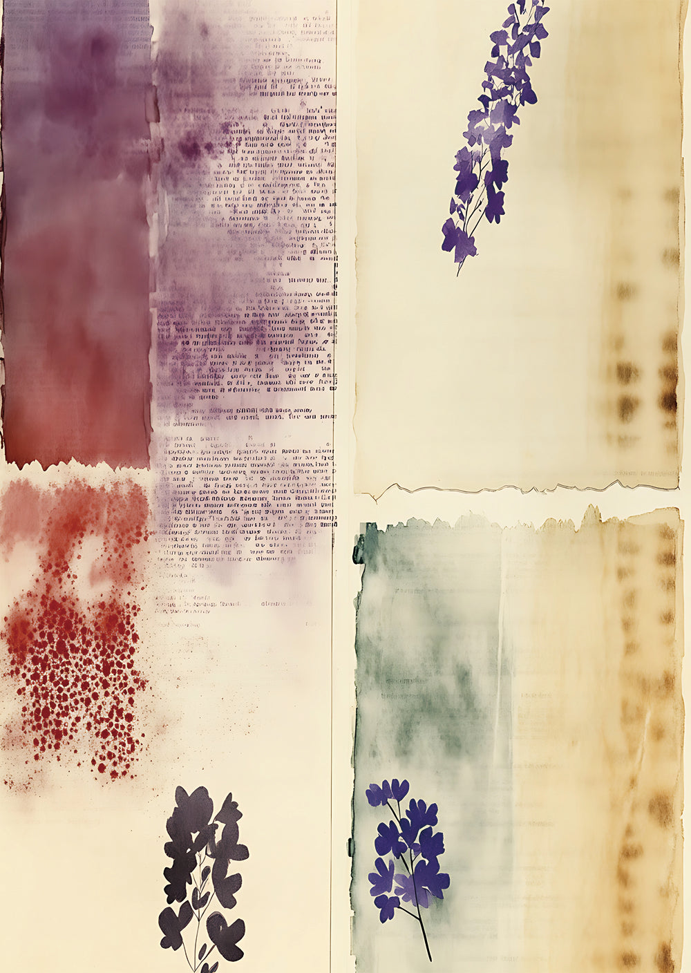 Torn Paper Scrapbooking Papers Color Theory TPB-027