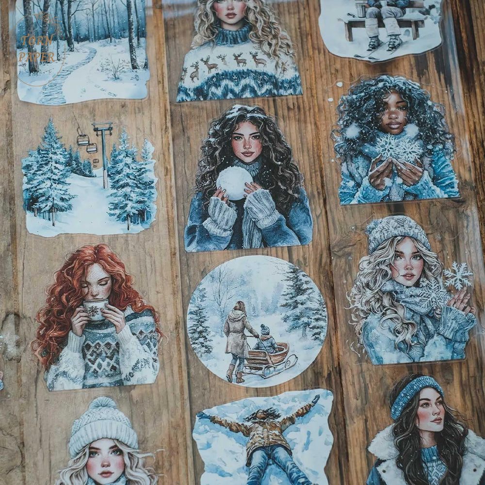 London Gifties_ Cosy winter day out 3D Gloss Kiss Cut PET Tape 10m[1Loop] LG 380