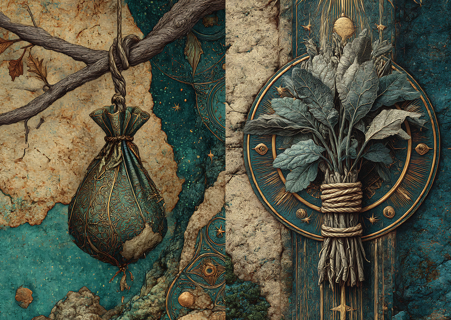 Torn Paper Scrapbooking Papers Witches’ Secret Garden TPB-015