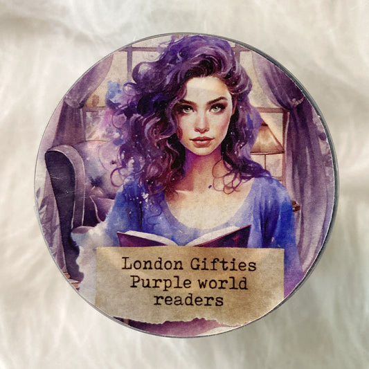 London Gifties_ Purple world readers 3D Gloss PET Tape 1Loop 130cm LGAD 014[1Loop]