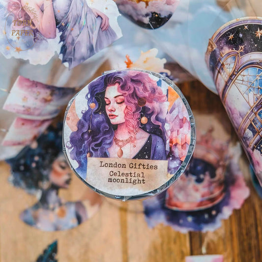 London Gifties_ Celestial moonlight Hologram PET Tape 10m[1Loop] LG 096