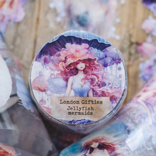 London Gifties_ Jellyfish mermaids Holographic PET Tape 120cm[1Loop] LG 556