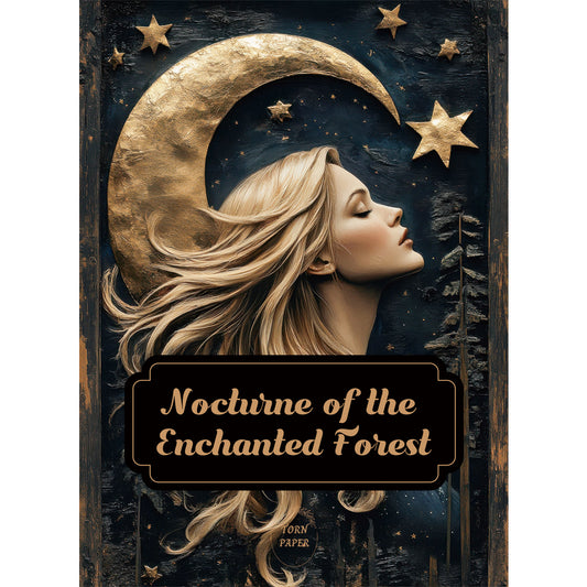 Torn Paper Scrapbooking Papers Nocturne of the Enchanted Forest TPB-008