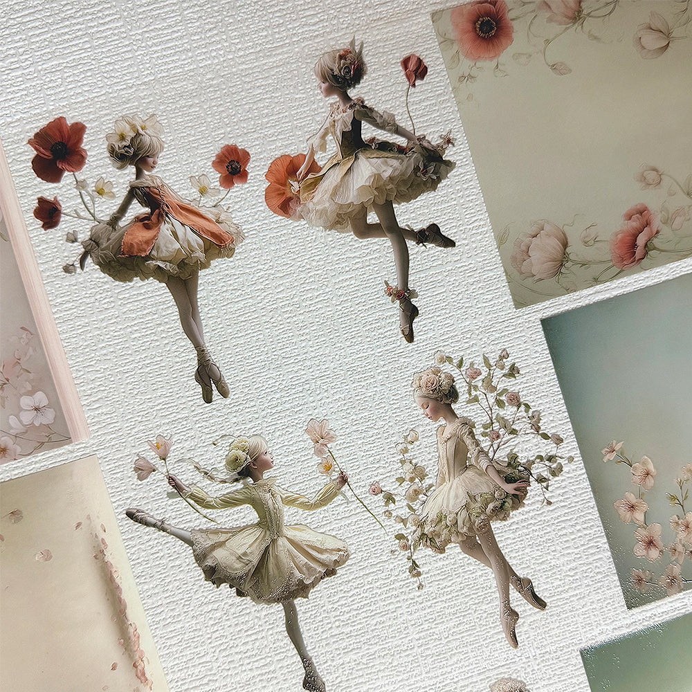 Torn Paper_ Ballerina in Bloom 3D Print PET Tape 200cm TPM 083[1Loop]
