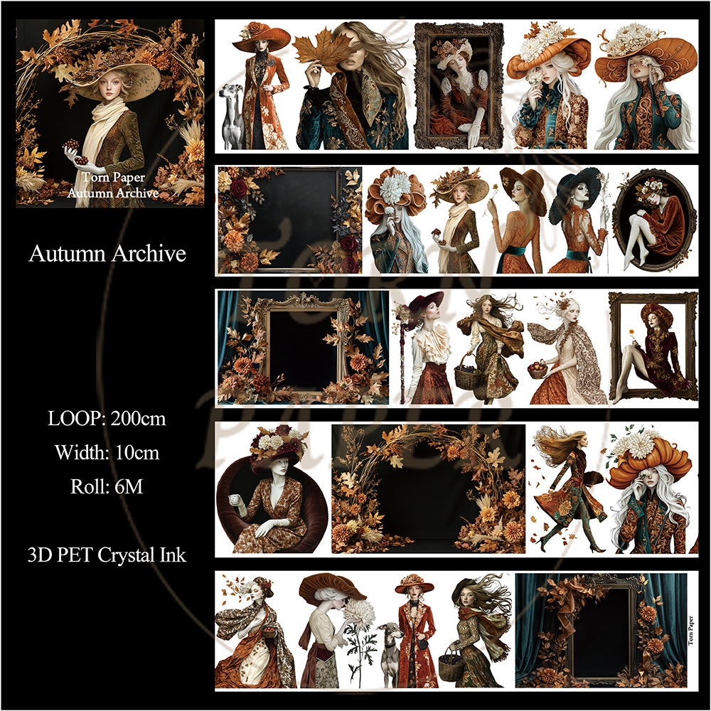 Torn Paper_ Autumn Archive 3D Print PET Tape 200cm TPM 117[1Loop]