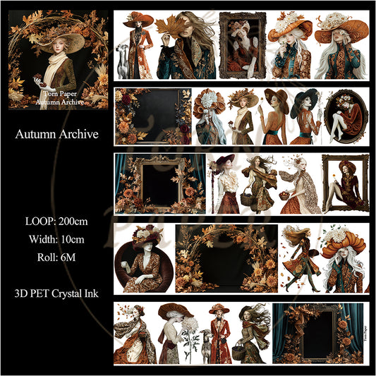 Torn Paper_ Autumn Archive 3D Print PET Tape 200cm TPM 117[1Loop]