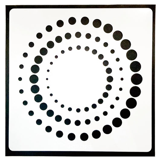 Torn Paper_ Echo Circles Stencil TPS 004