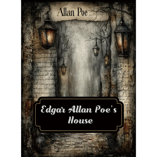 Torn Paper Scrapbooking Papers Edgar Allan Poe’s House TPB-005