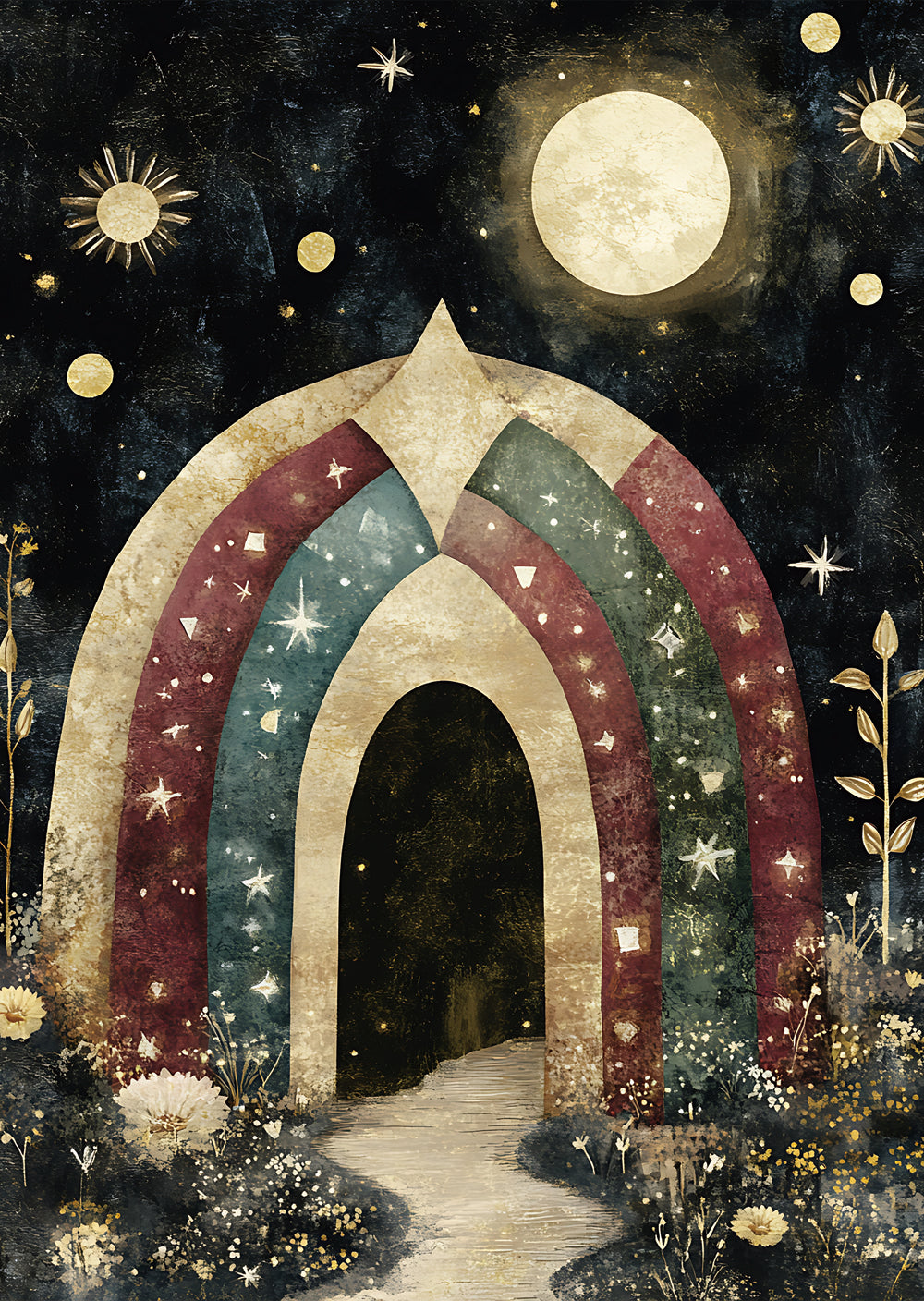 Torn Paper Scrapbooking Papers Whispers Beneath the Moon TPB-034