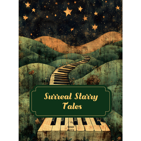 Torn Paper Scrapbooking Papers Surreal Starry Tales TPB-011