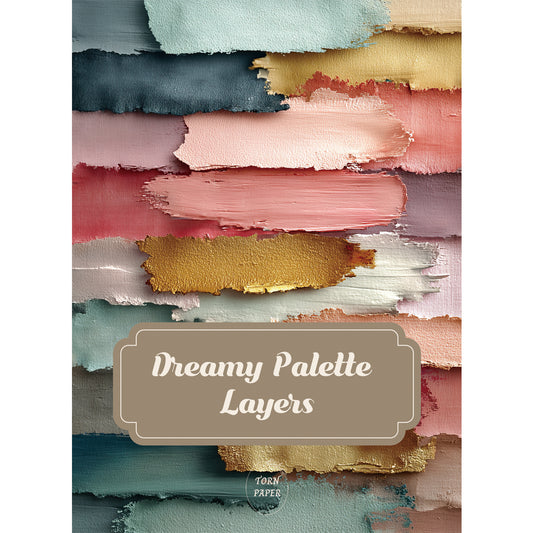Torn Paper Scrapbooking Papers Dreamy Palette Layers TPB-004