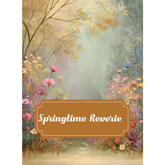 Torn Paper Scrapbooking Papers Springtime Reverie TPB-010