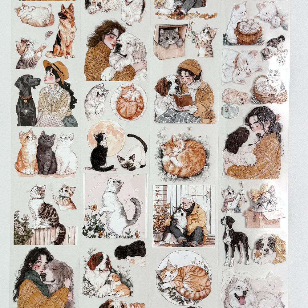 Torn Paper_ A Hug in Four Paws 3D Print PET Tape 200cmTPM 016[1Loop]