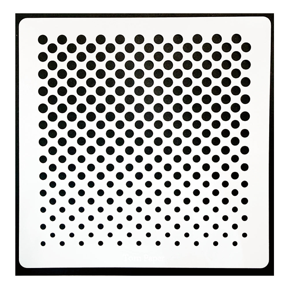 Torn Paper_ Halftone Dots Stencil TPS 018