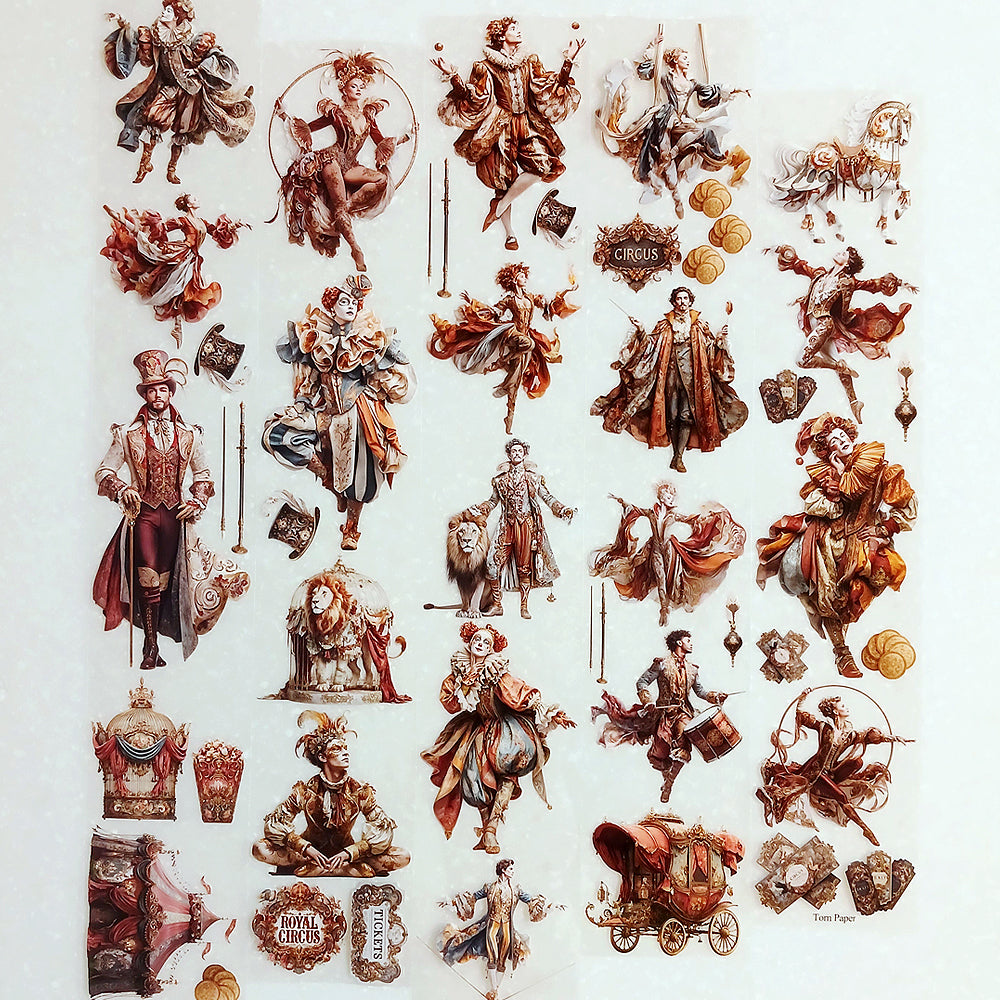 Torn Paper_ Golden Carnival 3D Print PET Tape 6m TPM 063[Whole]