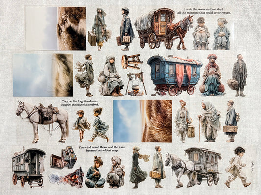 Torn Paper_ The Quiet Nomads 3D Print PET Tape 200cm TPM 106[1Loop]