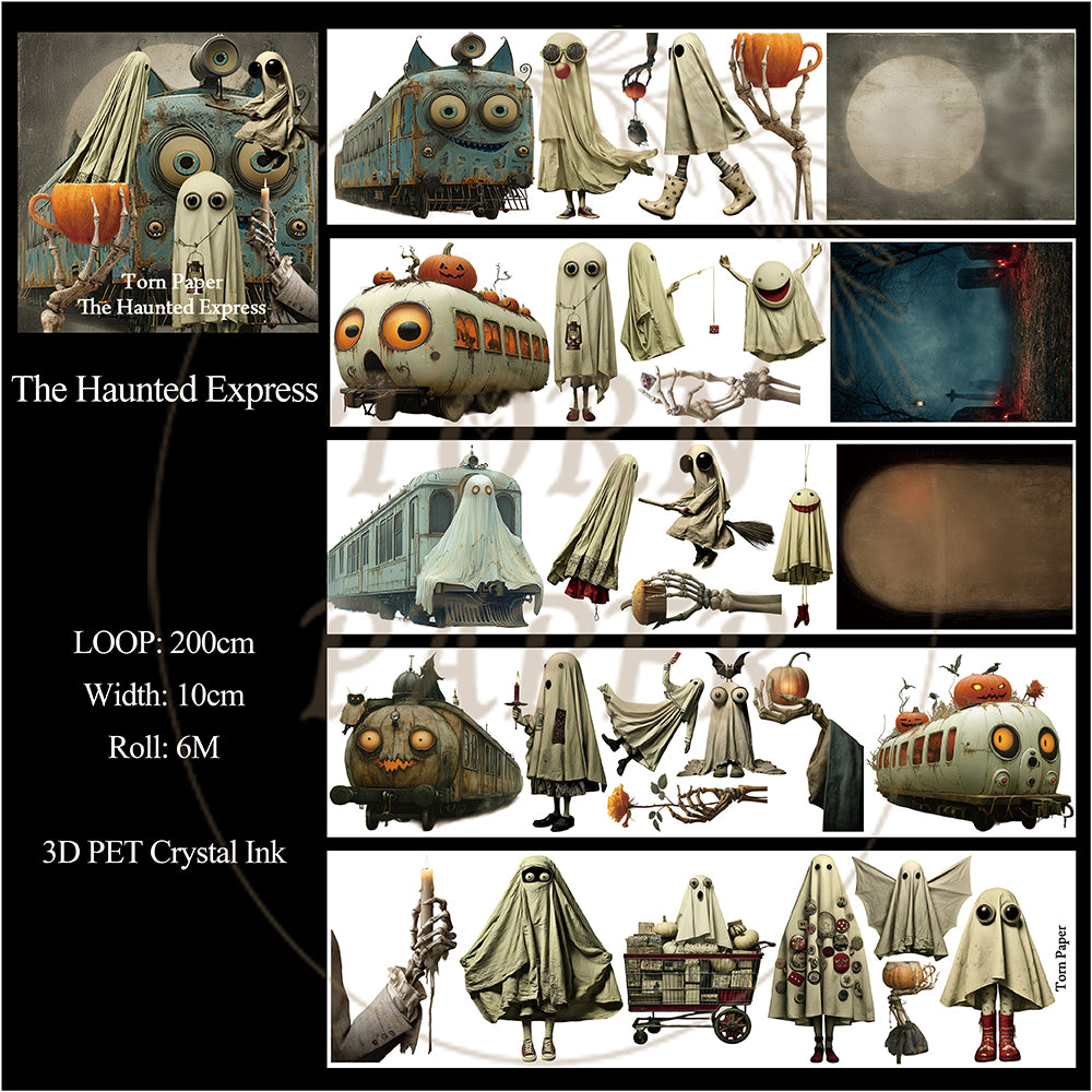 Torn Paper_ The Haunted Express 3D Print PET Tape 200cm TPM 121[1Loop]