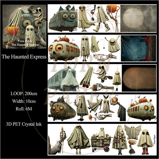 Torn Paper_ The Haunted Express 3D Print PET Tape 200cm TPM 121[1Loop]