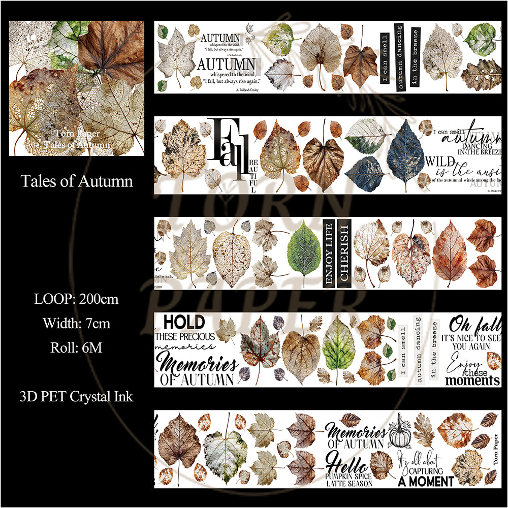 Torn Paper_ Tales of Autumn 3D Print PET Tape 200cm TPM 114[1Loop]