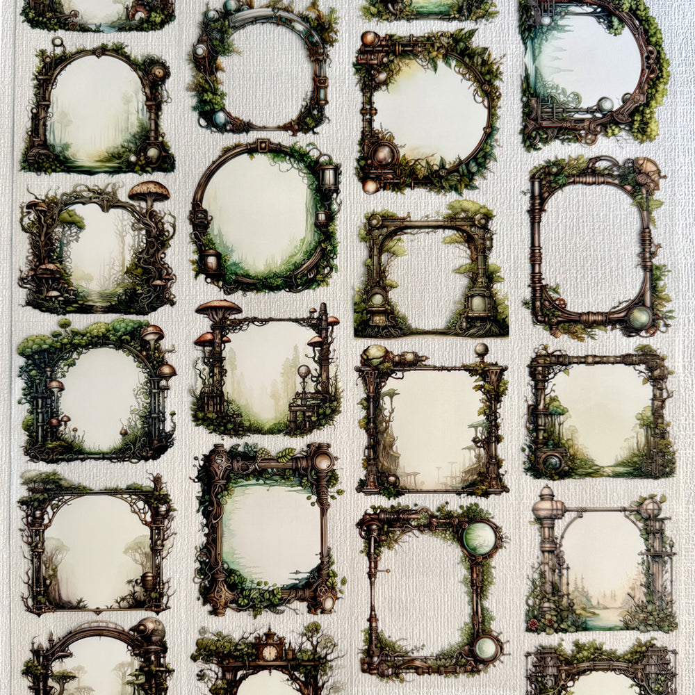 Torn Paper_ Steampunk Grove 3D Print PET Tape 200cm TPM 033[1Loop]