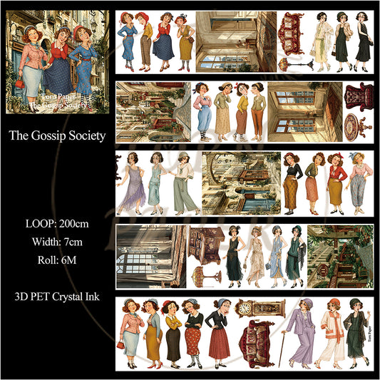 Torn Paper_ The Gossip Society 3D Print PET Tape 200cm TPM 120[1Loop]