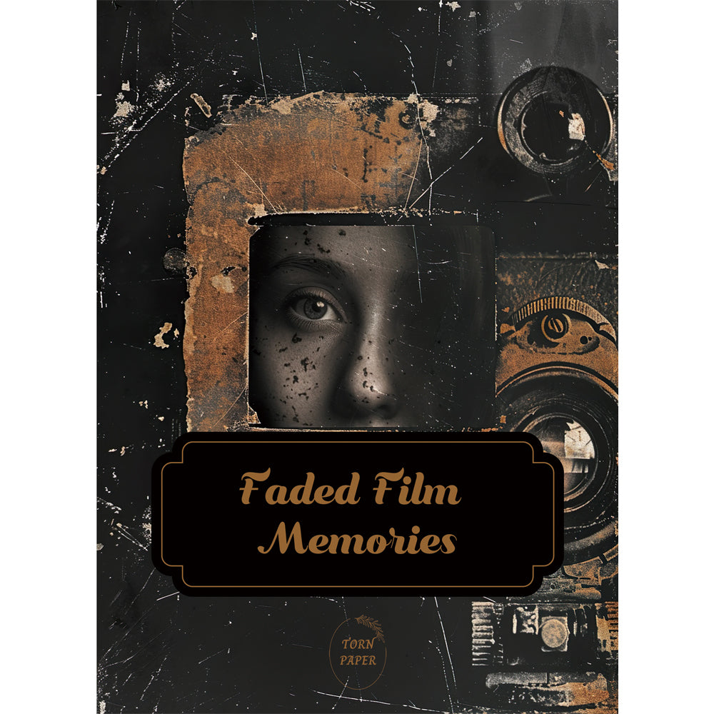 Torn Paper Scrapbooking Papers Faded Film Memories TPB-006