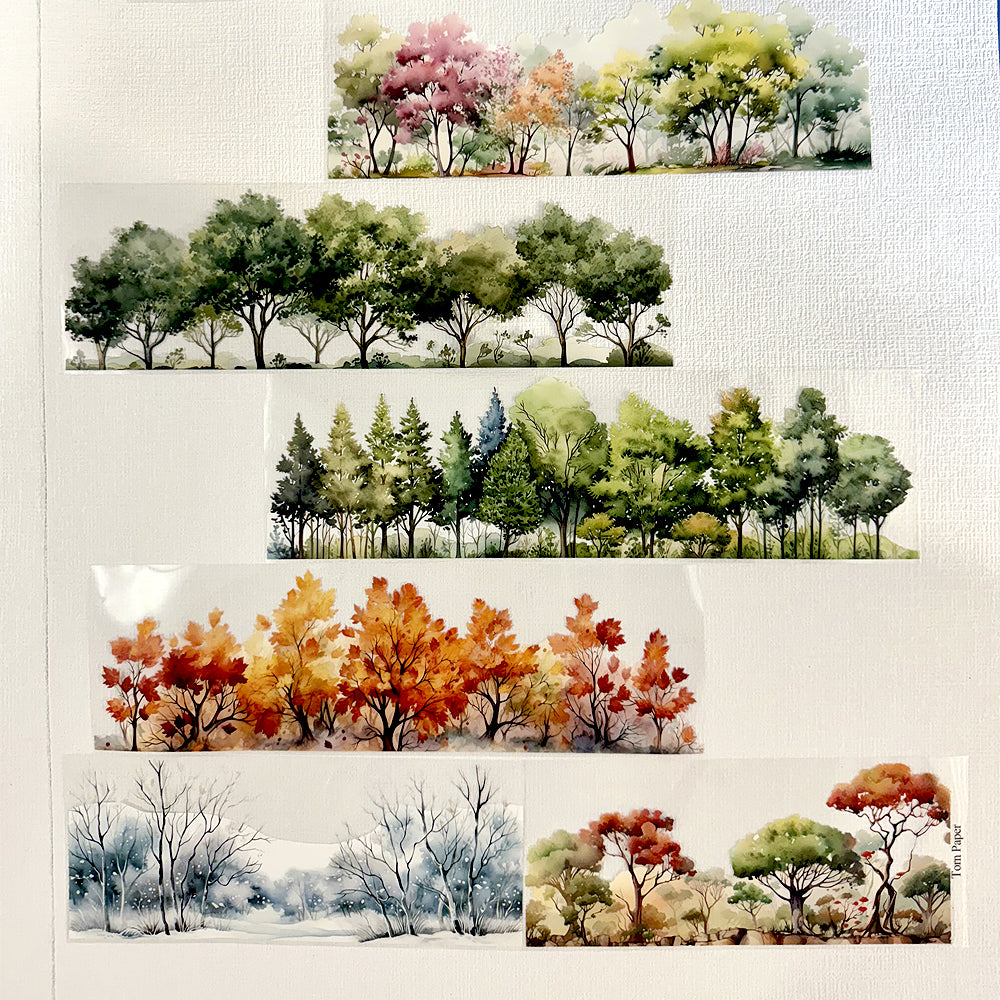 Torn Paper_ A Tree’s Greeting Across Time 3D Ptint PET Tape 200cm TPM 034(1Loop)