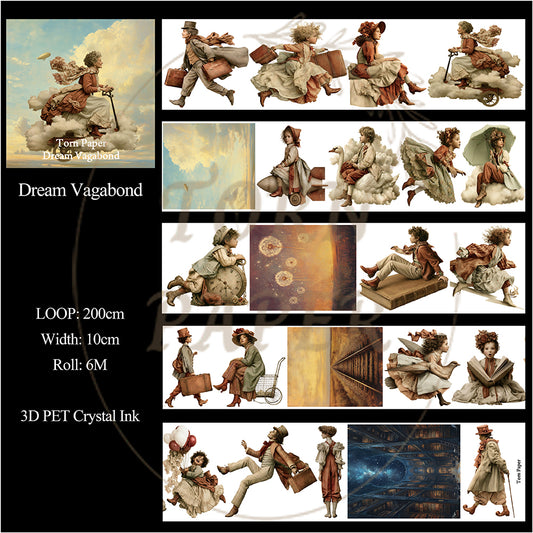 Torn Paper_ Dream Vagabond 3D Print PET Tape 200cm TPM 116[1Loop]
