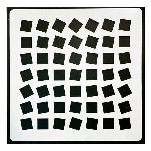 Torn Paper_ Waving Tiles Stencil TPS 002