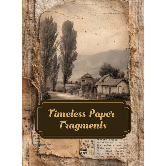 Torn Paper Scrapbooking Papers Timeless Paper Fragments TPB-012