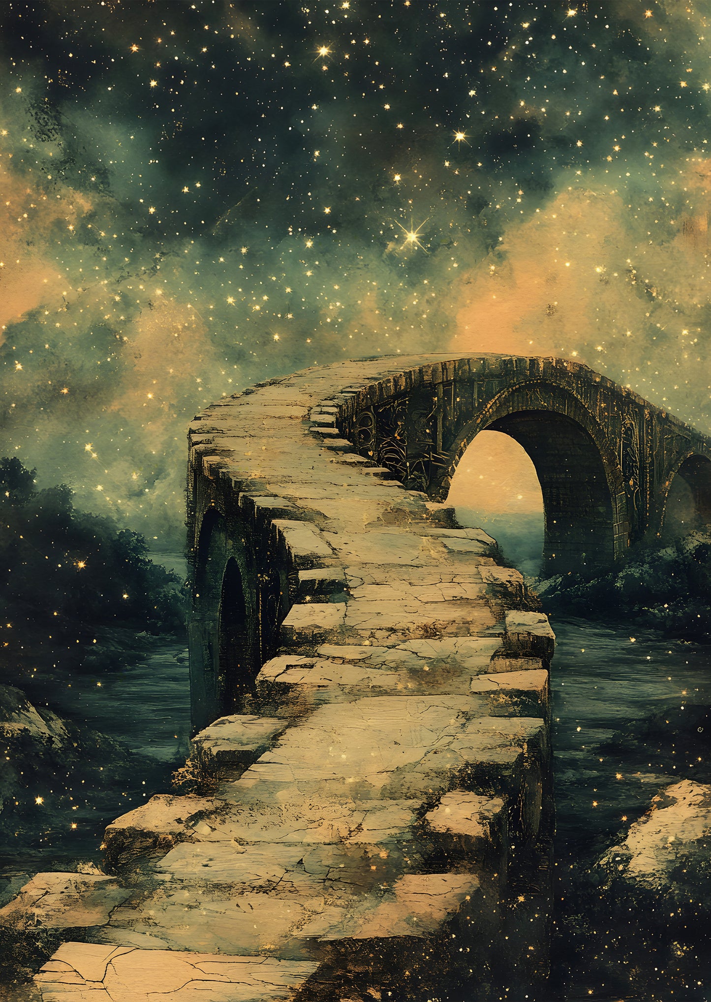 Torn Paper Scrapbooking Papers Surreal Starry Tales TPB-011