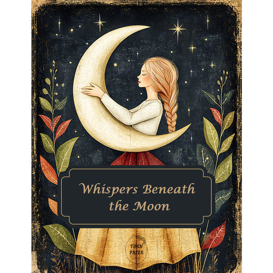Torn Paper Scrapbooking Papers Whispers Beneath the Moon TPB-034
