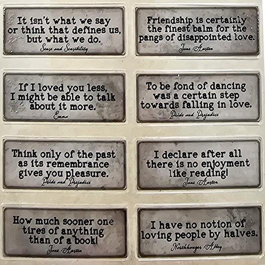 Torn Paper_ Positive Quotes 3D Print PET Stickerbook 10sheets TPM 040
