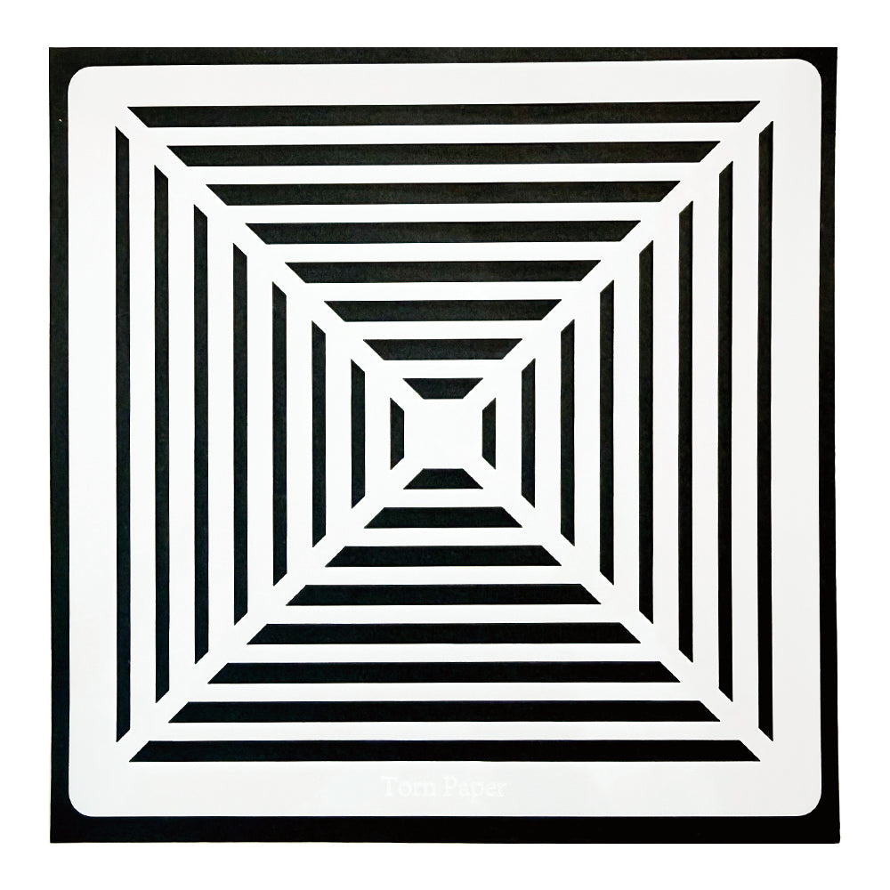Torn Paper_ Focus Tunnel Stencil TPS 015