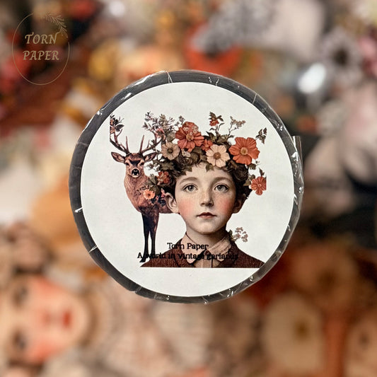 Torn Paper_ A world in vintage garlands 3D Gloss PET Tape 200cm TPM 002[1Loop]