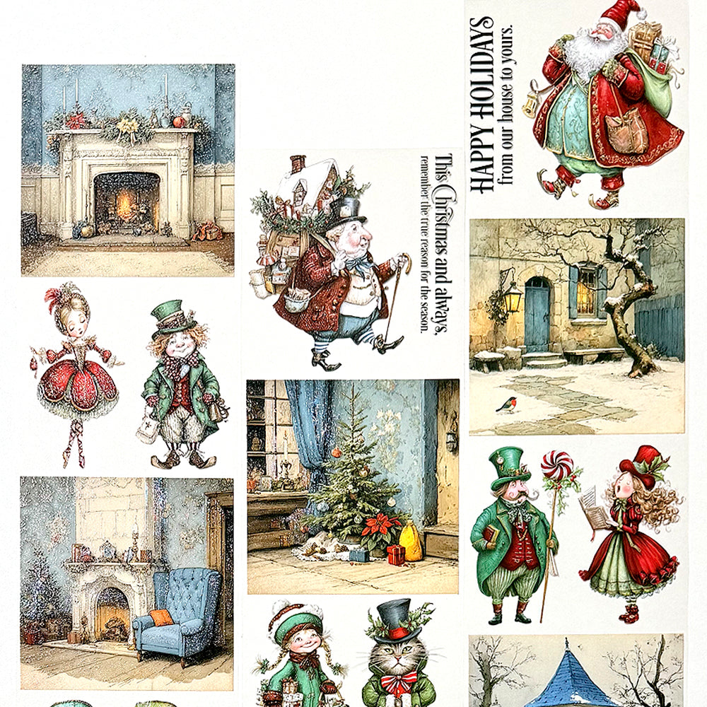 Torn Paper_ Vintage Christmas Tales 3D Print PET Tape 200cm TPM 049[1Loop]