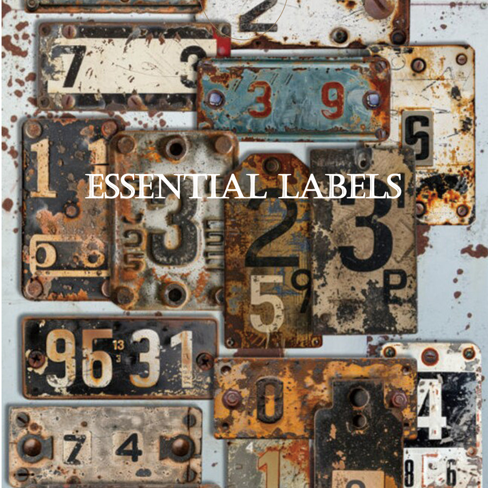 Torn Paper_ Essential Labels 3D Print PET Stickerbook 10sheets TPM 038