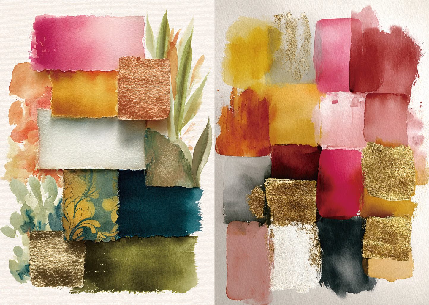 Torn Paper Scrapbooking Papers Dreamy Palette Layers TPB-004