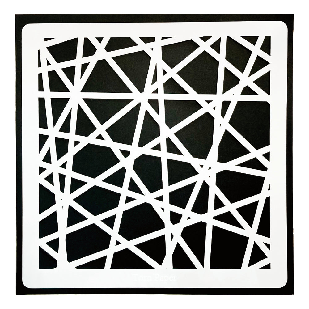 Torn Paper_ Chaos Line Stencil TPS 013