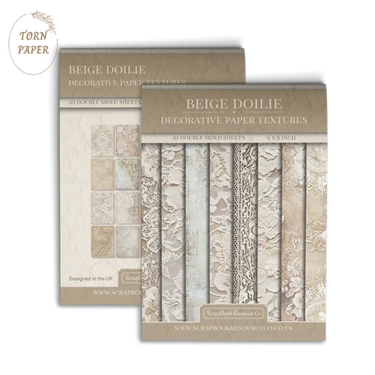 SBRC Decorative Paper Pad Beige Doilie SR 090