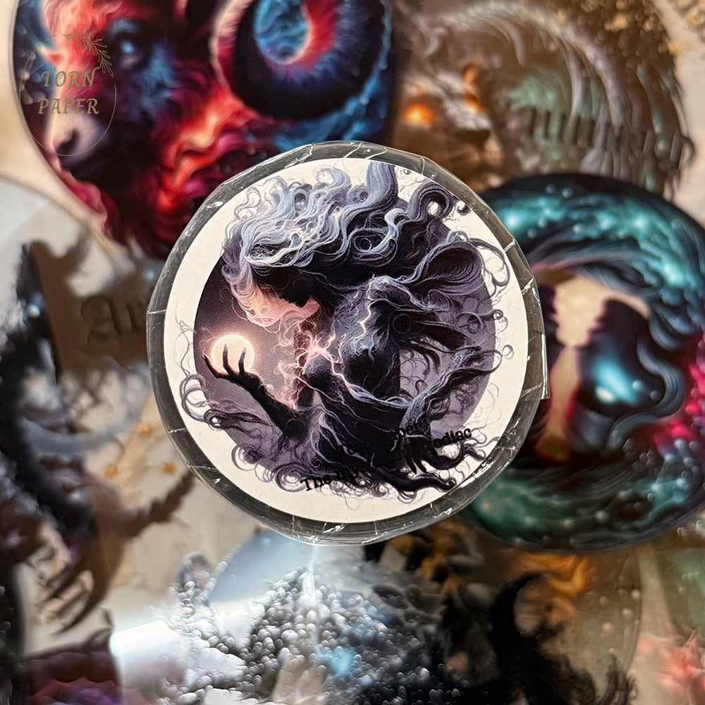 Torn Paper_ The mysterious zodiac 3D Print PET Tape 200cm TPM 011[1Loop]