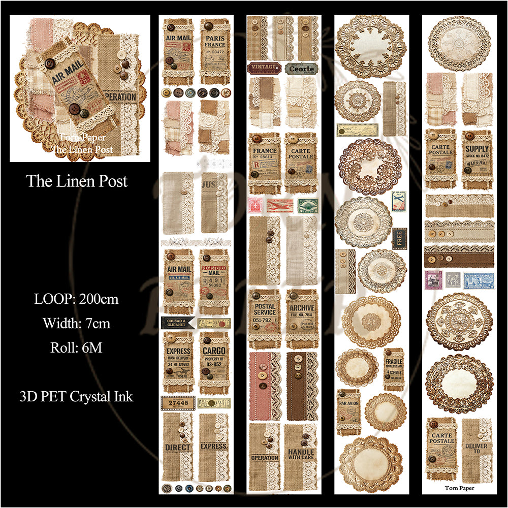 Torn Paper_ The Linen Post 3D Print PET Tape 200cm TPM 123[1Loop]