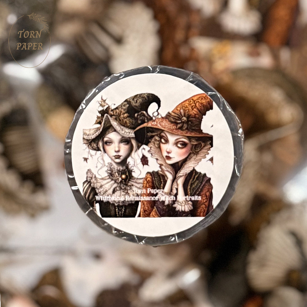 Torn Paper_ Whimsical Renaissance Witch Portraits 3D Print PET Tape 200cm TPM 013[1Loop]