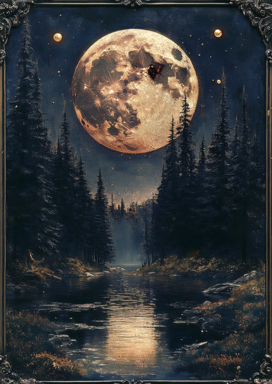 Torn Paper Scrapbooking Papers Nocturne of the Enchanted Forest TPB-008