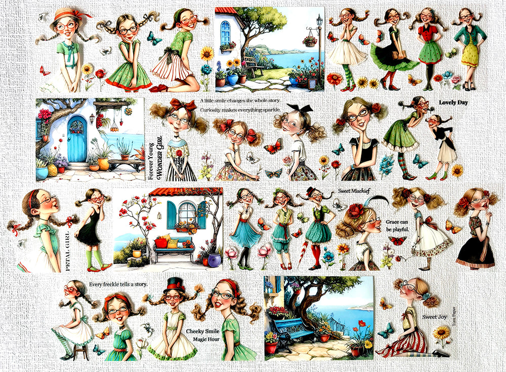 Torn Paper_ Little Miss Mischief 3D Print PET Tape 6m TPM 110[Whole]