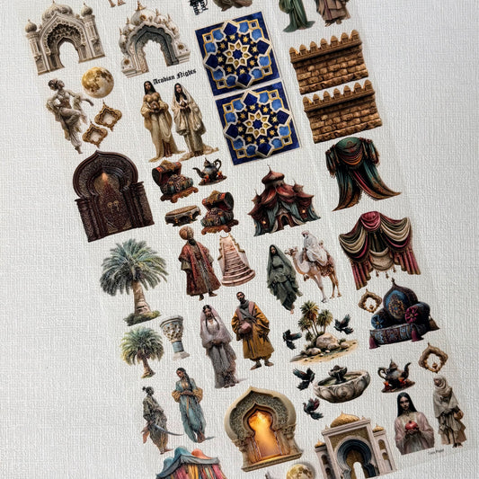 Torn Paper_ Arabian Nights 3D Print PET Tape 6m TPM 093[Whole]