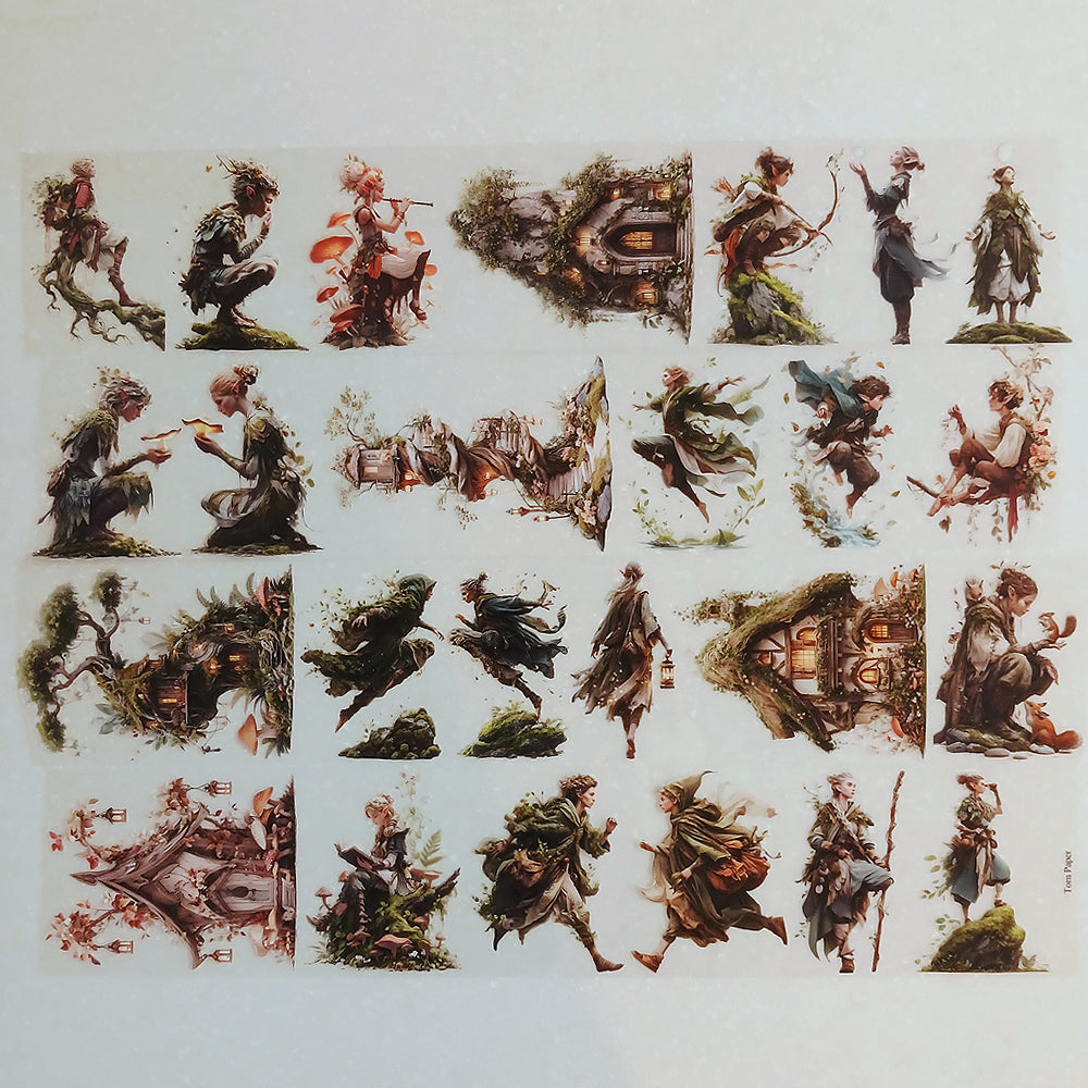 Torn Paper_ Sylvan Tale 3D Print PET Tape 6m TPM 064[1Loop]